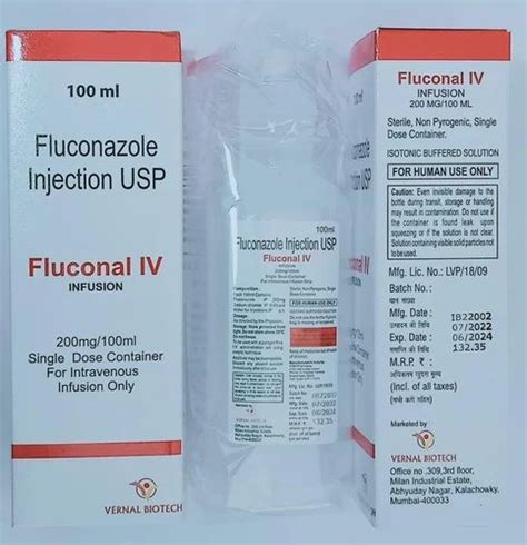 Fluconazole Injection Usp Ml Treatment Bacterial Infections At