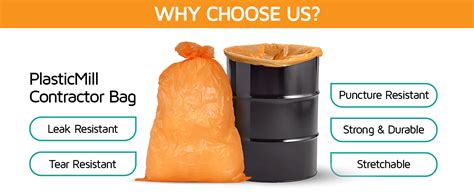 Plasticmill Contractor Bags Heavy Duty Commercial