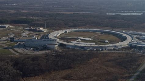 4K Stock Footage Aerial Video Of Flying By The Advanced Photon Source