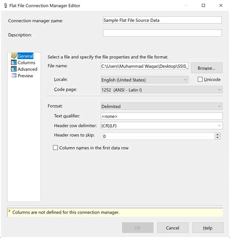 Ssis Configure Flat File Ssis Tutorial