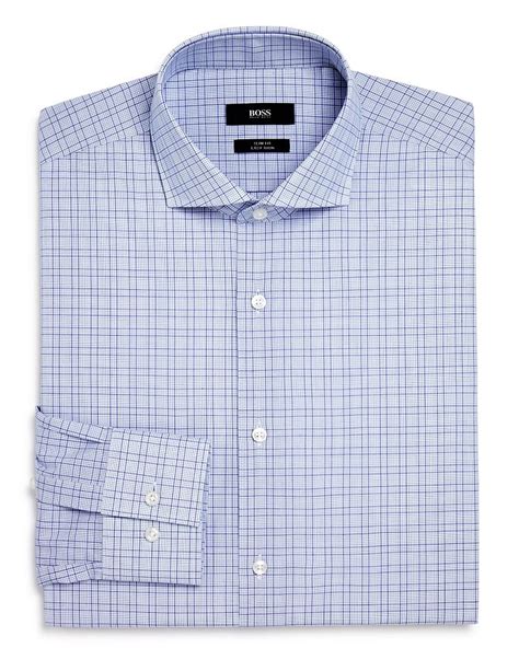 Boss Windowpane Slim Fit Dress Shirt Bloomingdales