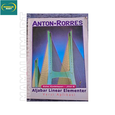 Jual Buku Aljabar Linear Elementer Versi Aplikasi Edisi Kedelapan