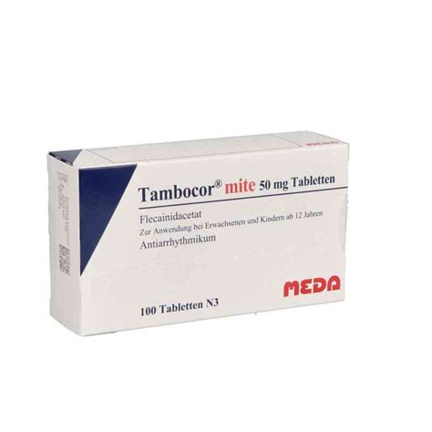 Tambocor Mite Tabletten 100 Stk Online Kaufen