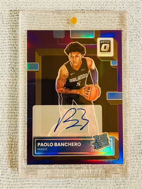 Paolo Banchero Orlando Magic Panini Donruss Optic Purple Prizm