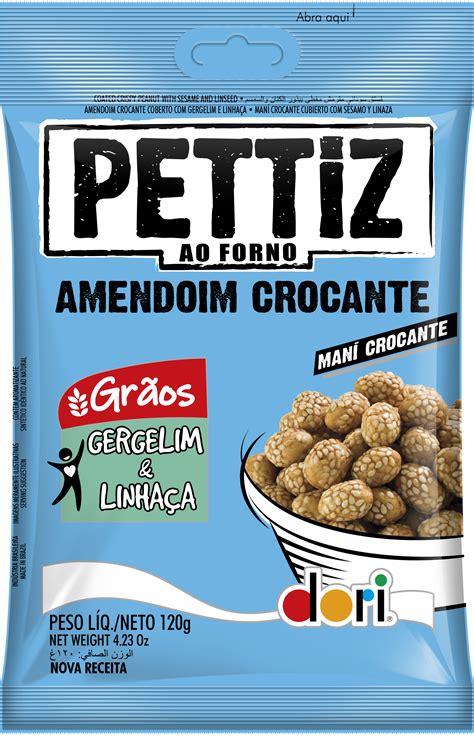 Pettiz Amendoim Crocante Gergelim E Linha A G Dori Alimentos S A