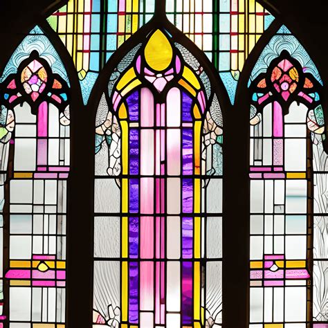 Arched Classic Stained Glass Window Barbie Themed · Creative Fabrica