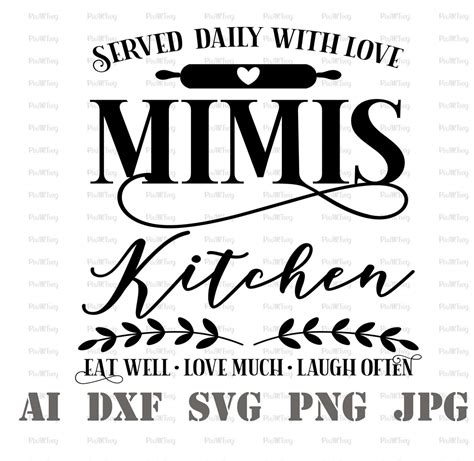 Mimis Kitchen Svg Mimis Kitchen Svg Mimi Life Etsy