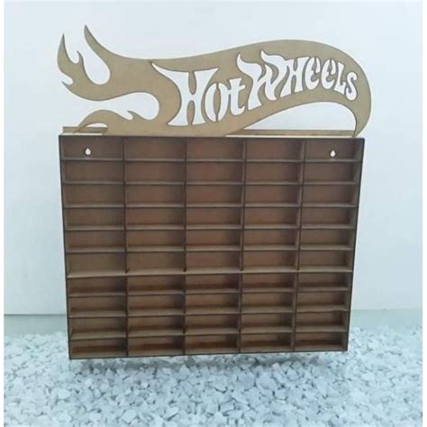 Porta Carrinho Hot Wheels Mdf Cru Lugares Shopee Brasil