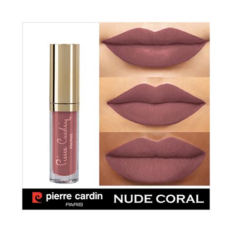 Buy Pierre Cardin ParisMatt Wave Liquid Lipstick Ultra Long Lasting Nude Coral Ml Online