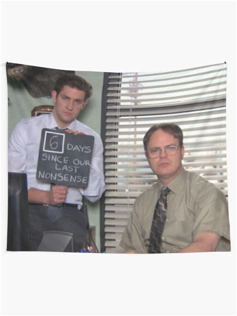 Six Days Since Our Last Nonsense Tapestry By Bestofficememes The Office Show Michael Scott