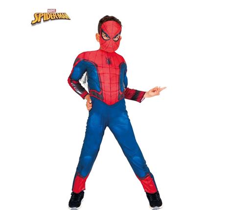 Disfraz De Spiderman Musculoso Deluxe Para Ni O