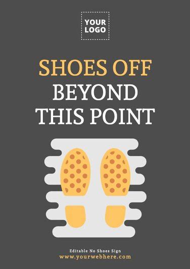 Printable No Shoes Sign Templates