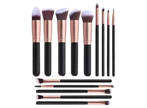 Ripley BROCHAS DE MAQUILLAJE PROFESIONALES SET 15 PIEZAS MYC320003 NEGRO