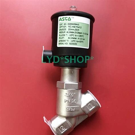 1PC New For ASCO Stainless Steel Angle Seat Valve E290A394VI G3 4 DN20