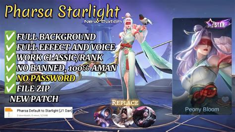 Script Skin Pharsa Starlight No Password Full Effect Voice Patch