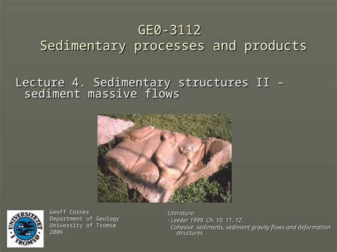 Ppt Ge0 3112 Sedimentary Processes And Products Lecture 4 Sedimentary Structures Ii