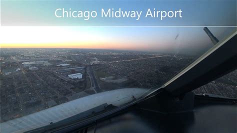 Airbus A319 Pilots View Landing At Chicago Midway Kmdw Youtube