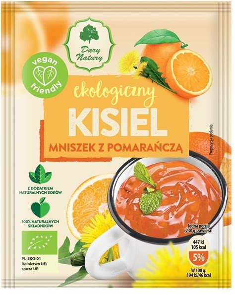 Kisiel Mniszek z Pomarańczą BIO 30g Dary Natury Delikatesy z Natury