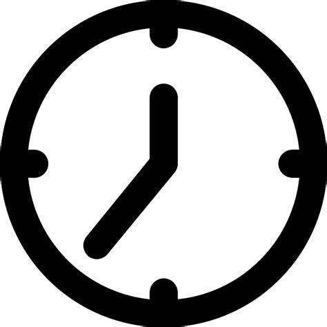 Clock Vector Svg Icon Svg Repo