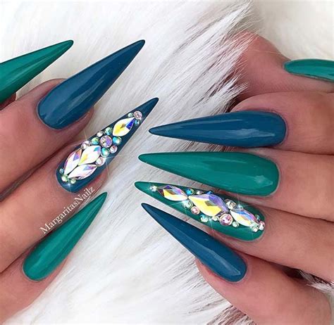 21 Teal Nail Designs We Cant Wait To Try Stayglam