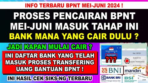 Positif Proses Pencairan Bpnt Mei Juni Sudah Masuk Tahap Ini Bank Ini