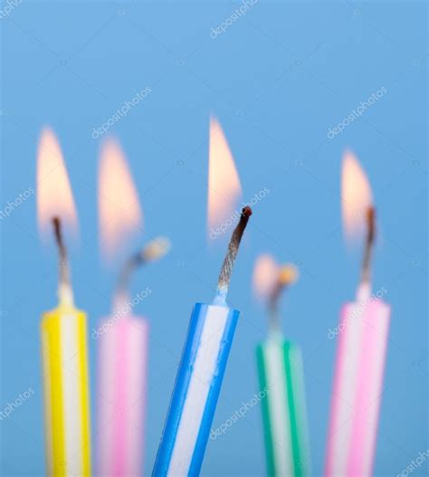 Burning Birthday Candles Stock Photo By ©chasbrutlag 64170325