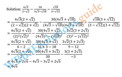 WBBSE Solutions For Class 10 Maths Chapter 9 Quadratic Surd Exercise 9