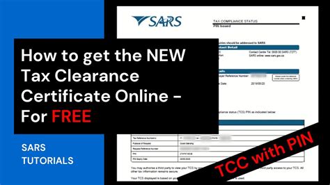 How To Get The New Tax Clearance Certificate With Pin Full Tutorial