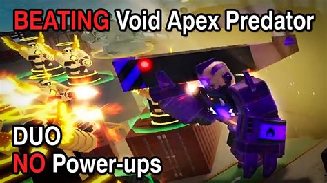 Beating Void Apex Predator Duo With No Power Ups Tower Defense X