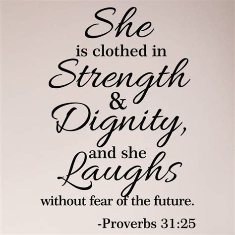 Proverbs 31 25 She Is Clothed In Strength And Dignity And She Etsy