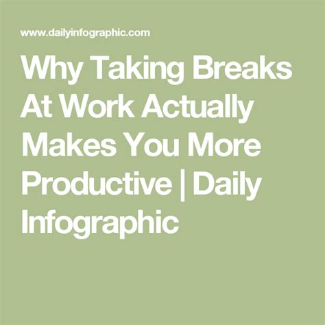 Why Taking Breaks At Work Actually Makes You More Productive Daily