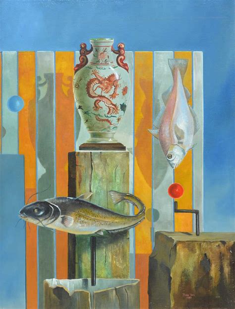 Lot 157 John Voss Still Life With Fish