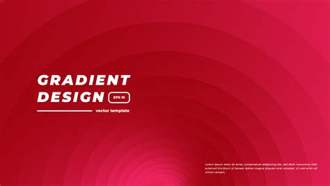 Red Gradient Background Circle Gradient Shapes Vector Illustration