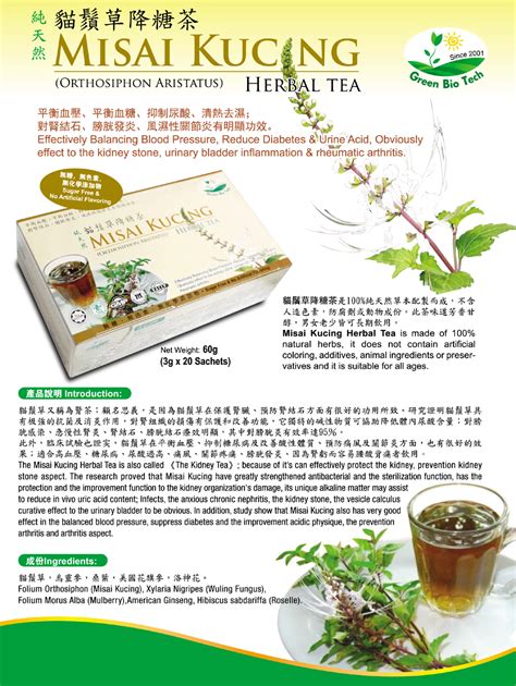 Misai Kucing Herbal Tea 纯天然猫须草茶