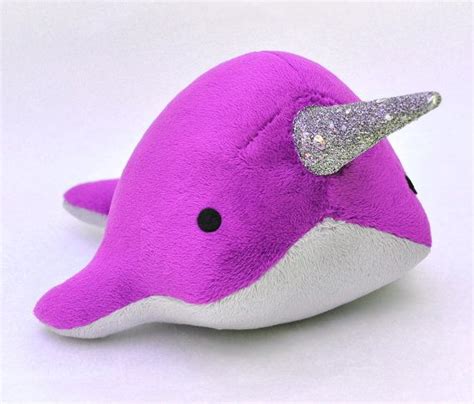 Narwhal Plush Sparkle Tooth Medium Made To Order Choose Colors