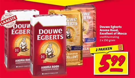 Douwe Egberts Aroma Rood Excellent Of Mocca Aanbieding Bij Nettorama