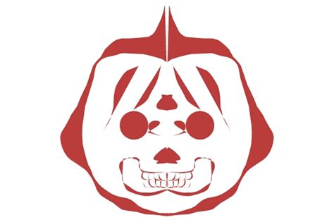 Halloween Themed Red Skull Design Graphic by Intype Studio · Creative ...