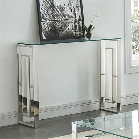 20 Photos Stainless Steel Console Tables