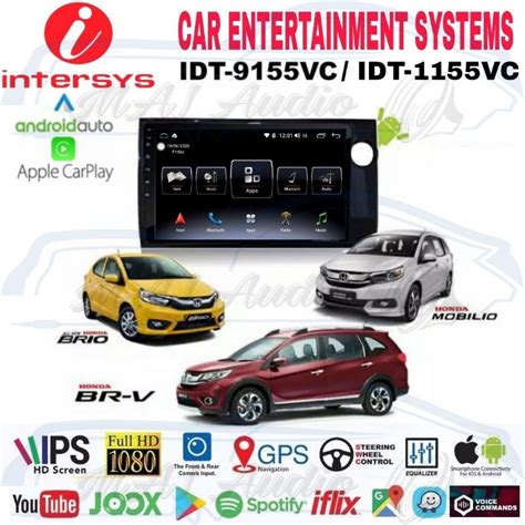 Jual Head Unit Android Intersys Inch Oem Honda Brio Mobilio Brv