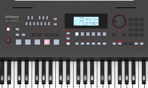 Roland E X Teclado Arranger Sons Ritmos Mic Input C Fx