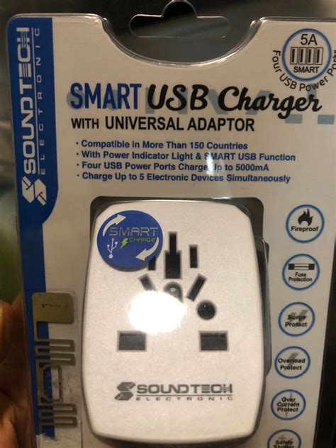 Soundtech Smart Usb Charger W Universal Adaptor Computers And Tech Parts And Accessories Cables