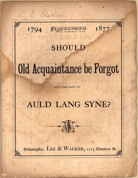 Auld Lang Syne