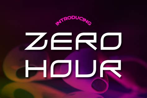 Zero Hour Font by Typodermic · Creative Fabrica