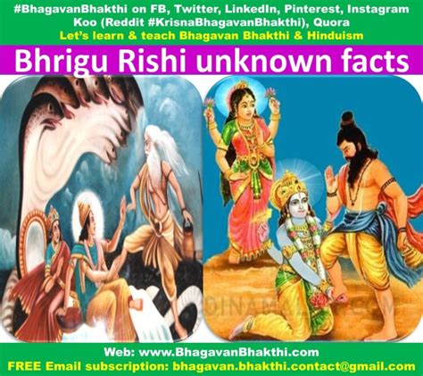 Maharishi Bhrigu information (facts) (details) story | Lord Vishnu ...