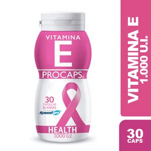 Vitamina E Procaps 1000ui Frasco X 30 Capsulas Blandas Procaps