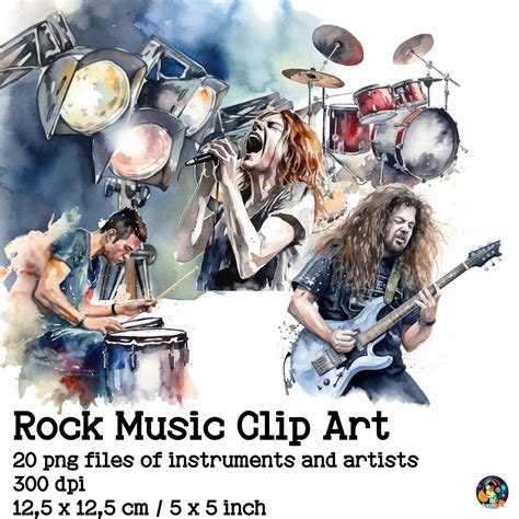 Rock Music Clip Art Rock and Roll Clip Art Heavy Metal Clip Art Rock ...