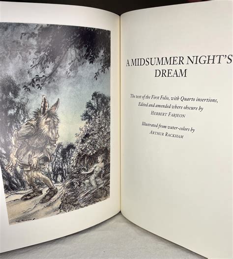 A Midsummer Nights Dream By William Shakespeare Arthur Rackham Illos Near Fine Hardcover