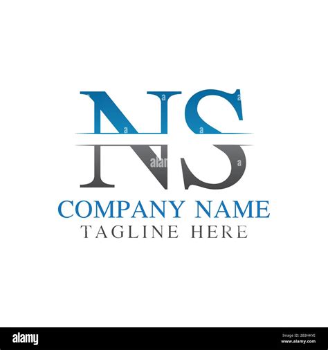 Initial Monogram Letter NS Logo Design Vector Template NS Letter Logo