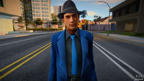 Vito Scalletta From Mafia 2 In A Blue Suit For Gta San Andreas