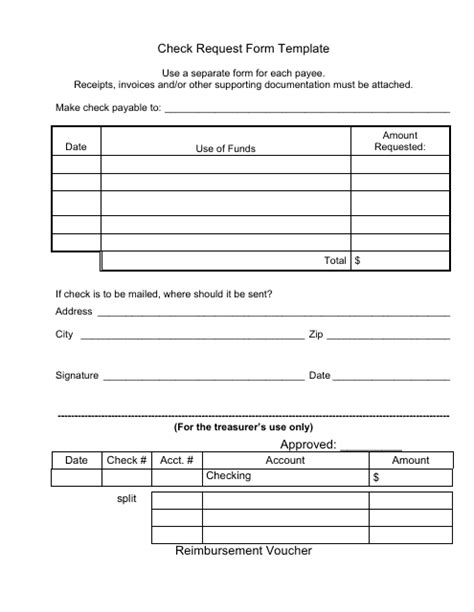 Check Request Form Printable